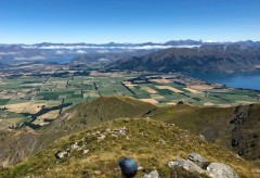 A rare glimpse of the plains that hide between the mountains and lakes here