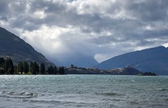 Clouds looming over Mt Aspiring area