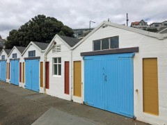 Boat sheds on Wellington waterfront