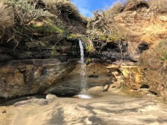 Beach waterfalls have their own form of magic