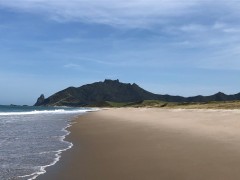 Ocean Beach isn't very crowded for a sunny Sunday afternoon